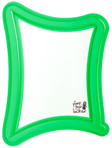 Magnetischer Schmink-/ Kosmetik-Spiegel "STYLE UP" für Kühlschrank, Spind und Schließfach in grün (froggy green)