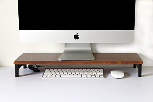 Computer Monitor Riser w/ USB Hubs LED LCD TV Laptop Screen Desk Stand - 22.8" x 2.95"