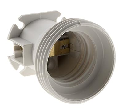 Zenitech Lot de 5 douilles électriques à vis E27 abs, blanc