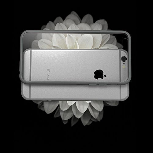 iMounTop Hülle iPhone 6 Plus Hülle 6S Plus Hülle TPU Rahmen + Hart PC Zurück Backcover Kombination Hochtransparent Nie verfärben Schutzhülle Tasche Schale Kratzfeste Handytasche für Apple iPhone 6 Plus / 6S Plus (5.5 Zoll) (Grau) - 2