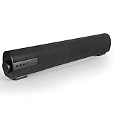 VANZEV Bluetooth Barre de Son TV Haut Parleur Cinéma Maison de Son pour PC Téléphone Portable Tablette Son Puissant Mini Portable Soundbar RCA/AUX/TF Card avec Télécommande, Noir