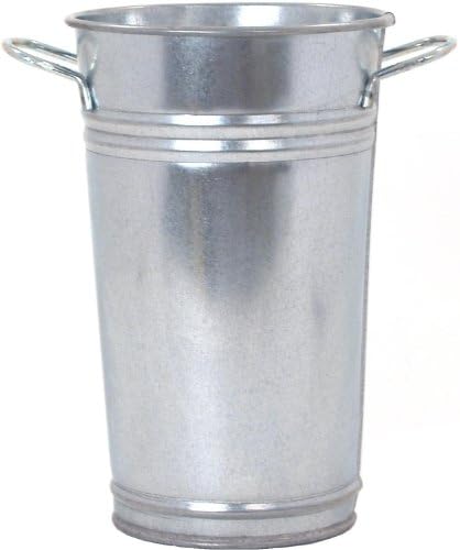 Hit Corp 8300 7" X 12" Galvanized French Vase