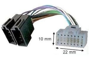 TechExpert-Cavo adattatore per autoradio ISO Alpine 16 poli bianco
