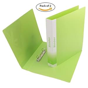 TRANBO 2D Ring Binder Box File, A4 Size (Green) - Pack of 2: Amazon.in ...