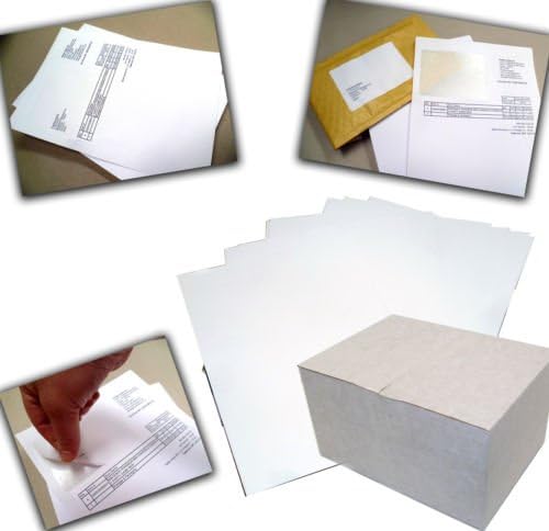1000 X A4 EBAY / AMAZON INTEGRATED LABELS STICKY ADDRESS POST PACK PAPER INKJET
