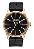 Nixon Herren Digital Quarz Uhr mit Leder Armband A105-2022-00