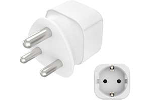 Hama Reseadapter Sydafrika, resekontakt typ M (för resenärer från Tyskland och Europa, för säkerhetskontakt, kontur- och euro