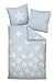 Produktbild Janine 65018 Feinbiber Bettwäsche DAVOS 135x200 cm + 80x80 cm kristallblau