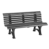 Sitzflächenlänge: 2000 mm, Anzahl Sitz-u. Lehnenbohlen: 13 Gestellfarbe: eisengrau