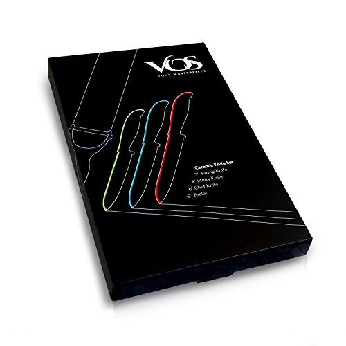 keramikmesser Set – 7 pcs Koch Keramik Küchenmesser Set-elegante Box von Vos - 6