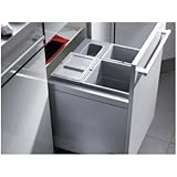 Hailo Triple de XL Inset 50.3/35 – Cubo de basura empotrado