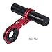 Produktbild 25.4-31.8MM Fahrrad Taschenlampe Halter Lenker, Weideworld Fahrrad Taschenlampe Halter Lenker Fahrrad Zubehör Extender Mount 10CM Carbon Fiber Stab Verlängerung für Fahrrad Licht,Tacho,GPS-Geräte,Sport Kamera oder Smartphones