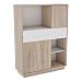 Produktbild Demeyere Sugar Mehrzweckschrank 2 Türen, 2 Schubkasten, 3 Nische, Spanplatte, Sonoma Eiche/weiß, 101 x 39,6 x 137,2 cm (BxTxH)