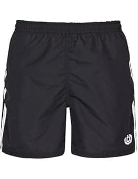 bugatti® - moderne Herren Badeshort schwarz oder marineblau, mit weißen Streifen