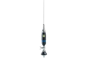 Albrecht Antena CB Midland Alan S9 Plus Código T638 con cable RG58 de 4 m, negro, plata