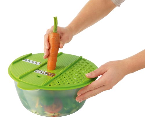 TV unser Original 05128 maxxcuisine Salat-Set Deluxe mit 4 Reibeinsätzen und 2 Deckeln - 2