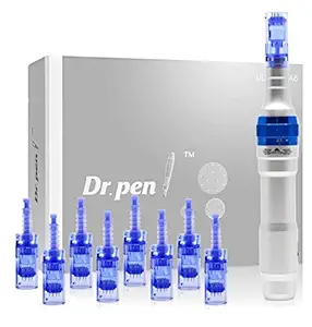 Dr. Pen Ultima A6 Electric Wireless Professional Skincare Kit including 8 Cartridges - Four 12 Pin, Four 36 Pin