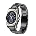 Produktbild BZLine® Armband für LG Watch Urbane W150, Milanese Smart Watch Armand Ersatzband mit Edelstahl Magnet-Verschluss Watch Replacement für LG Watch Urbane W150 (Schwarz)