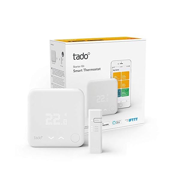 tado° Termostato Inteligente Kit de Inicio V3+ - Control inteligente de calefacción, trabaja con Amazon Alexa, Apple HomeKit, Asistente de Google, IFTTT - Imagen 3