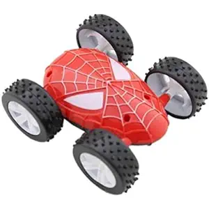 sp Spider Double Sided Roll Back Car Toy for Kids-Multicolor- 1Pc