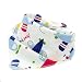 Homebunnyy Baby Bandana Drool Bibs for Boys and Girls, Cute Printed Patten Baby Triangle Bibs, 4 Pack