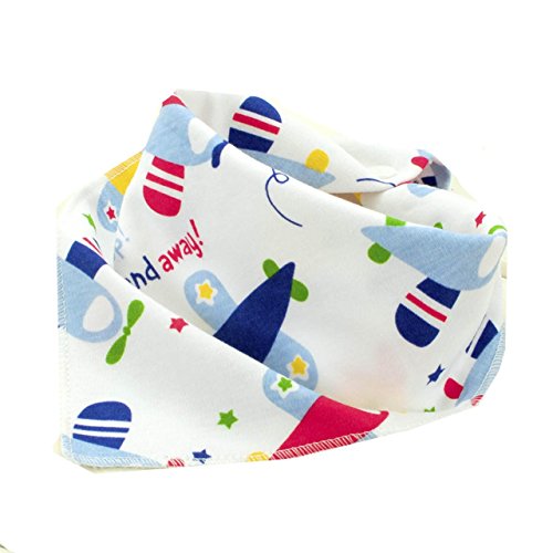 Homebunnyy Baby Bandana Drool Bibs for Boys and Girls, Cute Printed Patten Baby Triangle Bibs, 4 Pack