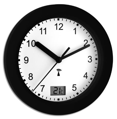 Wetterladen 60.3501.01 Funk-Badezimmeruhr mit Temperatur