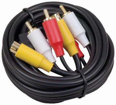 Preisvergleich Produktbild AUDIOVOX VH80N Audio and S-Video Cable Kit, 6-Feet by Audiovox