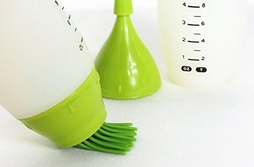 yeah67886 Creative Fashion Silikon BBQ Saucen Würze Öl Pinsel Squeeze Flasche (grün) - 4