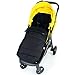 XXL Large Luxury Foot-muff And Liner For Mamas And Papas Armadillo - Black (Black)