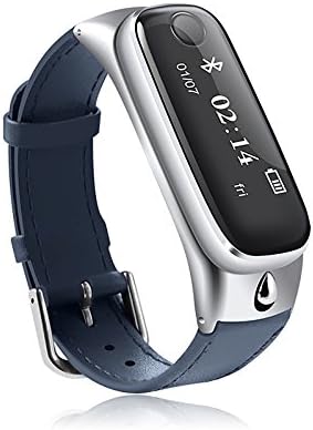 Lemumu Smart Bracelet Watch &amp; Bluetooth Headset Earphone Smartband Wristband Smartwatch Wristwatch Pedometer Fitness Activity Tracker for iPhone IOS Androi,Black
