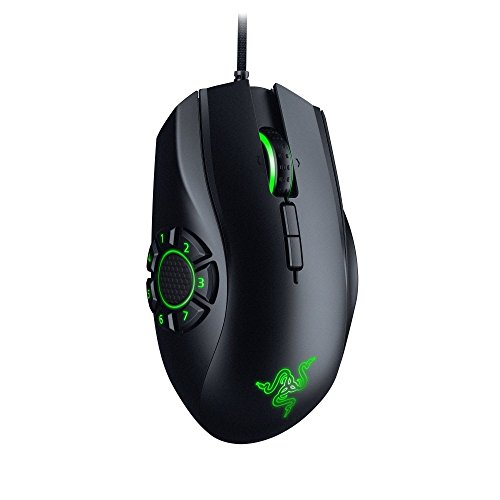 Razer Naga Hex V2 - Rat  n para Gaming  ergon  mico  con Cable  para MOBA  16000 dpi  7 Botones 