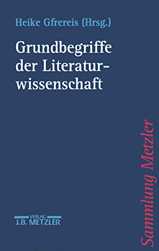 Grundbegriffe der Literaturwissenschaft (Sammlung Metzler)