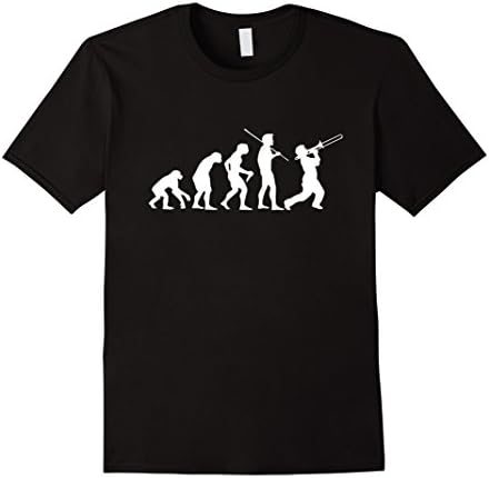 Men's Evolve to Trombone Evolution Funny T-Shirt XL Black
