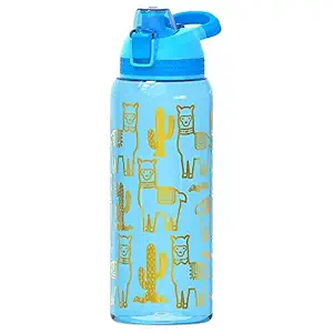 Glitter Water Bottle for Women Teen Girls, BPA FREE Tritan & Leak Proof One Click Open Flip Top & Easy Clean & Soft Carry Handle, 30oz / 900ml