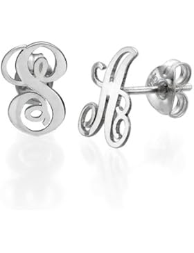 Initialohrstecker aus Silber - Personalisiert mit Ihrem eigenen Buchstaben!