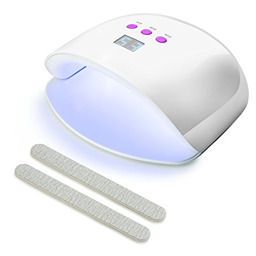 LiSmile Professionelle UV- und LED-Nagel Lampe und Nageltrockner, mit 3 integrierten Zeiteinstellungen, LED-Display für Schellack- und Gel-Nägel, Maniküre / Pediküre-Nageltrockner