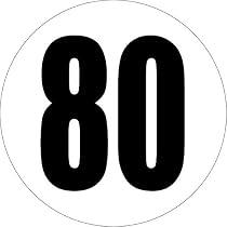 GESCHWINDIGKEITSSCHILDER - Limite di velocità - 80 Km/h Victualia