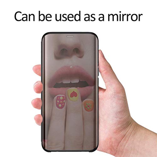 Hülle Case für Huawei Mate 10 Pro Hülle, Galaxy A6 2018 Schutzhülle Flip Clear View Handy Case mit Standfunktion Card Handyhülle für Galaxy A6 2018