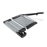 schneidemaschine papier test QUALITÄT: Der hochwertige Papierschneider besticht durch seine Qualität: die Verwendung von Metall statt Plastik sorgt für Langlebigkeit und Stabilität auch bei intensiver Nutzung - das durchdachte Design mit durchsichtiger Anpress-Schiene macht die optimale Fixierung und gerade Schnitte möglich