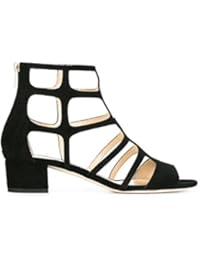 Jimmy Choo Mujer REN35SUEBLACK Negro Gamuza Sandalias