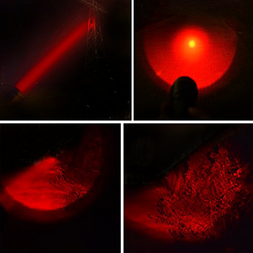 Odepro Rot Licht Jagd Taschenlampe IP68 wasserdicht Mit 3000mAh Akku Für die Jagd - 8
