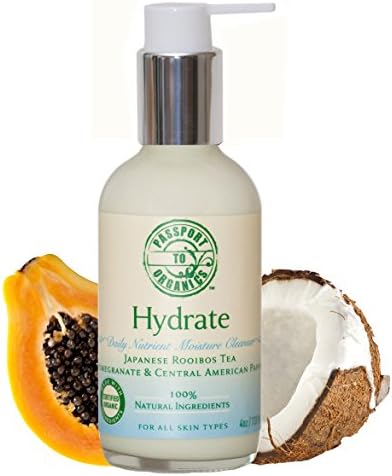 Organic Hydrate Daily Nutrient Moisture Cleanser with Japanese Rooibos Tea, Pomegranate &amp; Papaya