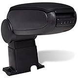 Material: Poliéster: 100% vidaXL Reposabrazos para Diversos Modelos de Coches ABS Negro Apoyabrazos