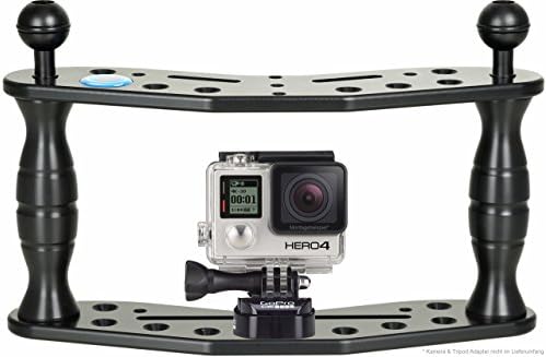 Action Cam Flash Rig Hydronalin Diving Tripod GoPro Mount: Stable Shots: Camera Bracket for Hero5 Apeman SJCAM Black
