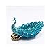 Produktbild Gaoxingbianlidian Aufbewahrungsbox, Schuhschrank Key Peacock Storage Ornaments.Wohnaccessoires, Kreatives Wohnzimmer, Tischdekoration, Geschenkartikel (Color : Blue, Size : 30 * 17 * 21cm)