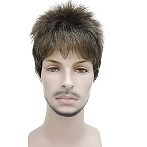 Buy Wiginway Beauty Fake Synthetic Short Dark Golden Brown Boy Wig