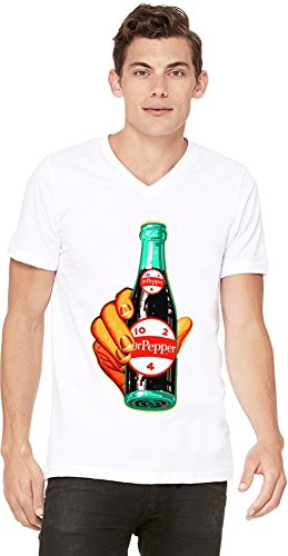 Dr. Pepper Vintage Poster Mens V-neck T-shirt