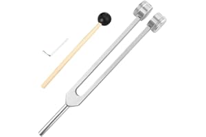 UNFAIRZQ Diapason portable en aluminium, fourche d'oreille, test du système nerveux, fourche d'accordage, fréquence d'alliage 64 Hz pour outil de soins de santé, outils de soins de santé, 64 Hz, alliage