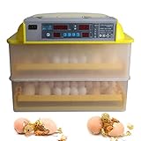 【Control de temperatura, pantalla digital】 la incubadora controla automáticamente la temperatura, con un sensor preciso de temperatura y humedad, la pantalla de LED muestra con precisión la temperatura digital, la humedad, los días de incubación, etc.
